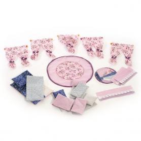 Комплект текстильный розовый 